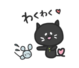 black cats clover sticker #1996262