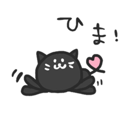 black cats clover sticker #1996265