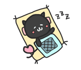black cats clover sticker #1996270