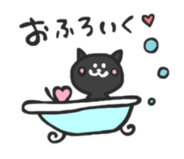 black cats clover sticker #1996271