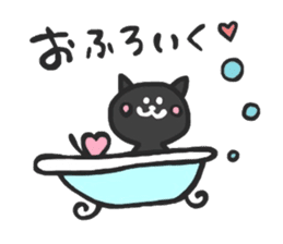 black cats clover sticker #1996271