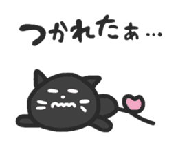 black cats clover sticker #1996279