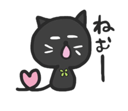 black cats clover sticker #1996281