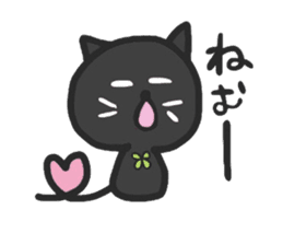 black cats clover sticker #1996281