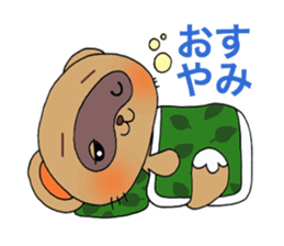 Cute! raccoon dog. sticker #1996356