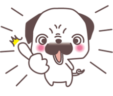 palm Pug sticker #1996525