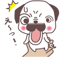 palm Pug sticker #1996528