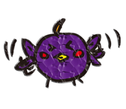 Wrinkled paper bird sticker #1996895