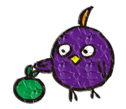 Wrinkled paper bird sticker #1996902