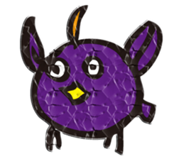 Wrinkled paper bird sticker #1996916