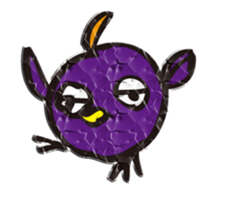 Wrinkled paper bird sticker #1996920