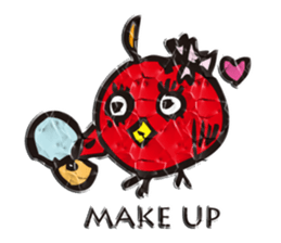 Wrinkled paper bird sticker #1996922