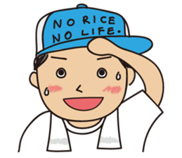 Sticker of rice farmers. sticker #1997207