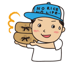 Sticker of rice farmers. sticker #1997243