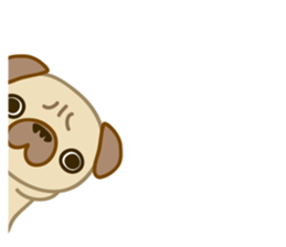 pug dog-English version sticker #1997341