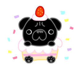 pug dog-English version sticker #1997346