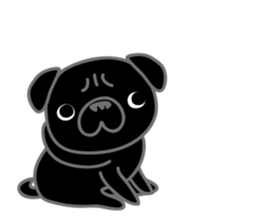 pug dog-English version sticker #1997353