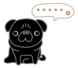 pug dog-English version sticker #1997354