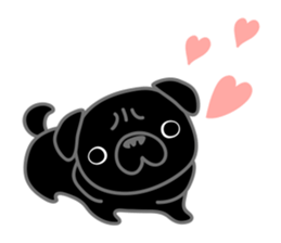 pug dog-English version sticker #1997356