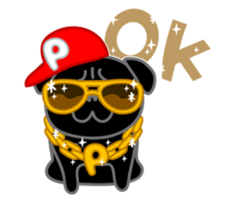 pug dog-English version sticker #1997357