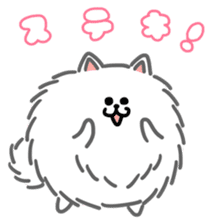 White White Pomeranian sticker #1997609