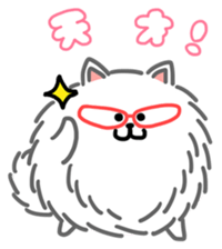 White White Pomeranian sticker #1997619