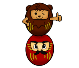 Daruma and Daruma Bear sticker #1997647