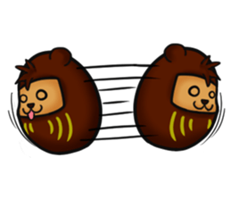 Daruma and Daruma Bear sticker #1997663