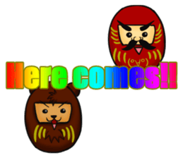 Daruma and Daruma Bear sticker #1997668