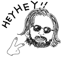 Uncle bona sera with his funny friends sticker #1997801