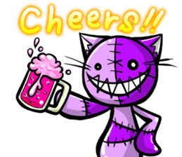 Zombie cat NUE ENGLISH Ver sticker #1998425