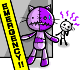 Zombie cat NUE ENGLISH Ver sticker #1998431