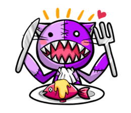 Zombie cat NUE ENGLISH Ver sticker #1998432