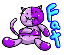 Zombie cat NUE ENGLISH Ver sticker #1998434