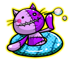Zombie cat NUE ENGLISH Ver sticker #1998439