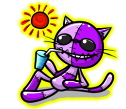 Zombie cat NUE ENGLISH Ver sticker #1998440