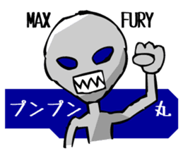 Alien Grey Manga sticker #1998743