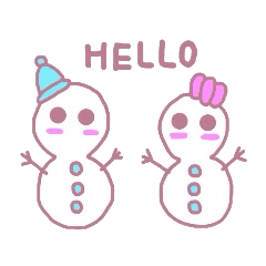 Snowman couple
