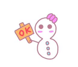 Snowman couple sticker #1998849