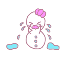 Snowman couple sticker #1998870