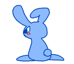 grumpy rabbit sticker #1999485