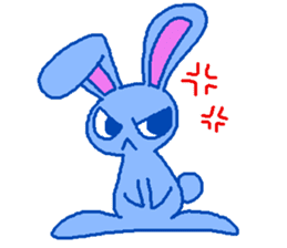 grumpy rabbit sticker #1999487