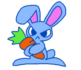 grumpy rabbit sticker #1999489