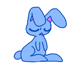 grumpy rabbit sticker #1999490