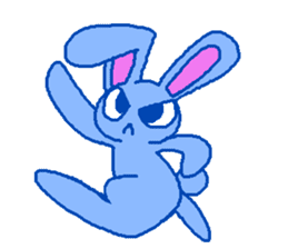 grumpy rabbit sticker #1999491