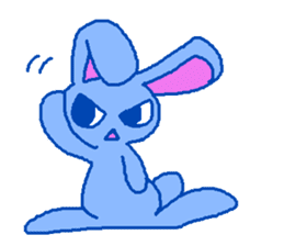grumpy rabbit sticker #1999493