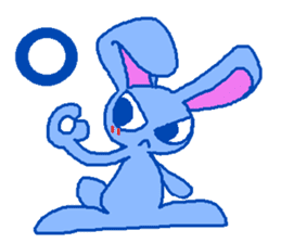 grumpy rabbit sticker #1999494