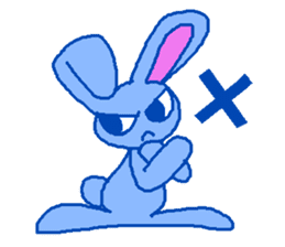 grumpy rabbit sticker #1999495