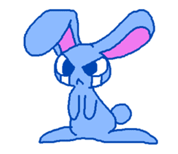 grumpy rabbit sticker #1999496