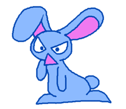 grumpy rabbit sticker #1999498